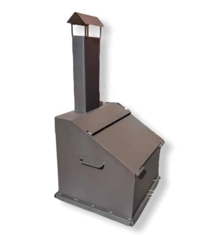 Печь для сжигания садового мусора Уголек-400 4мм (Пионэр)