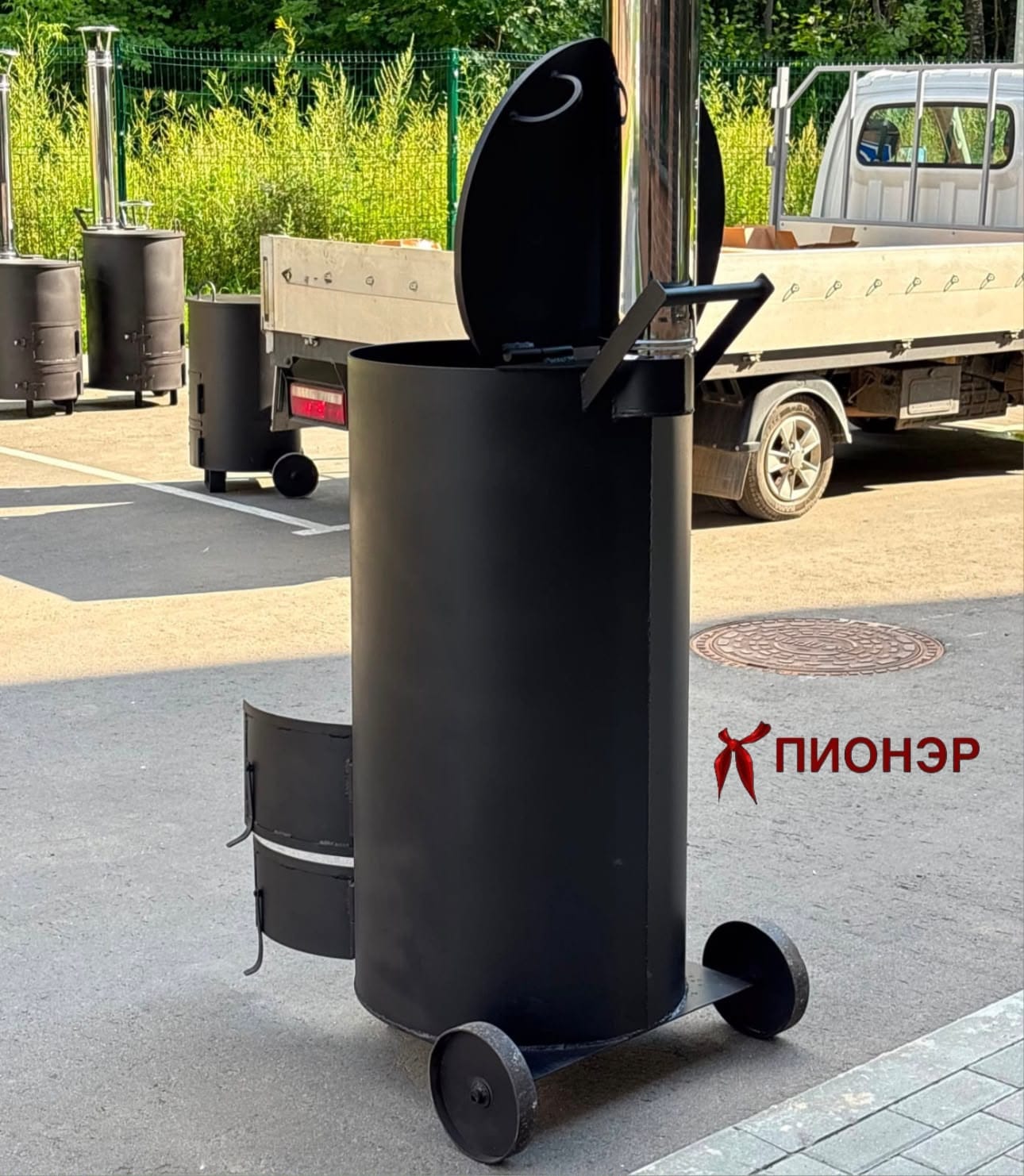 Печь - бочка сжигания мусора Золушка-300 4 мм Пионэр