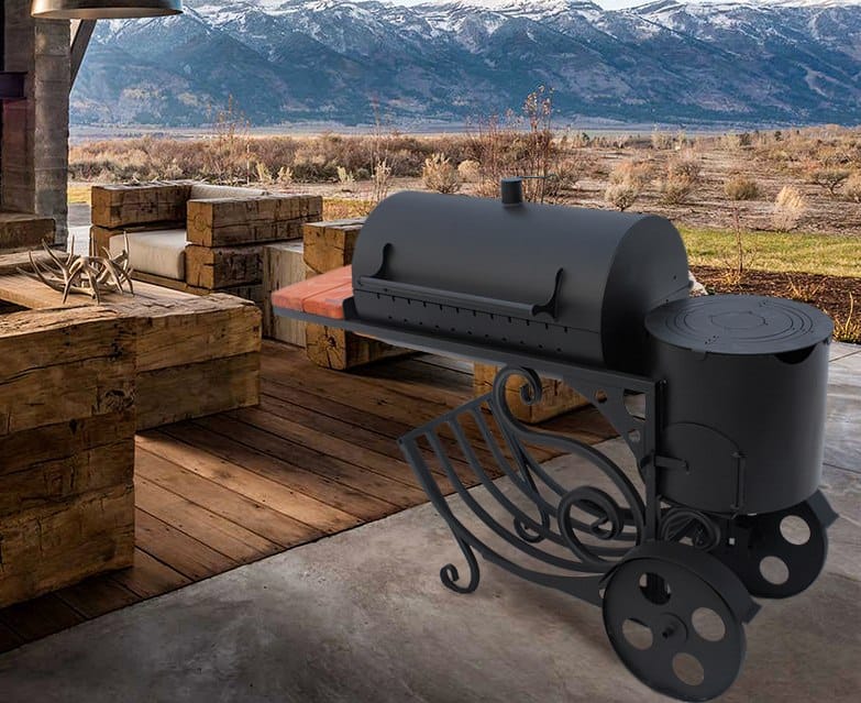 Мангал-коптильня МК-13 с печью для казана