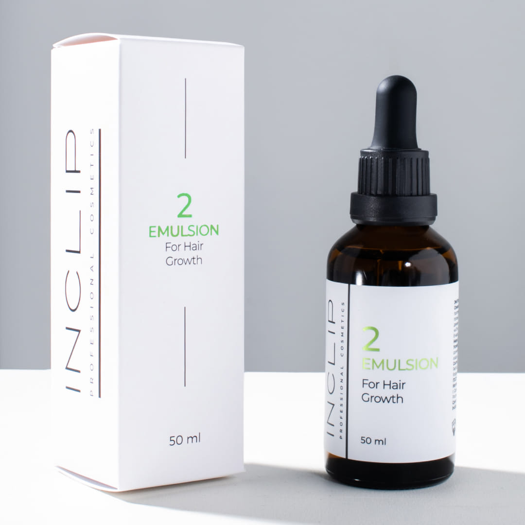 №2 Кислородная эмульсия для роста волос Inclip, 50 мл Средст INCLIP