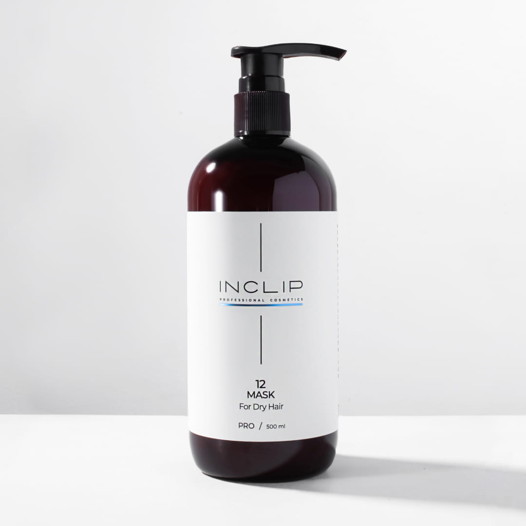 №12 Маска для сухих и обезвоженных волос Inclip, 500 мл INCLIP