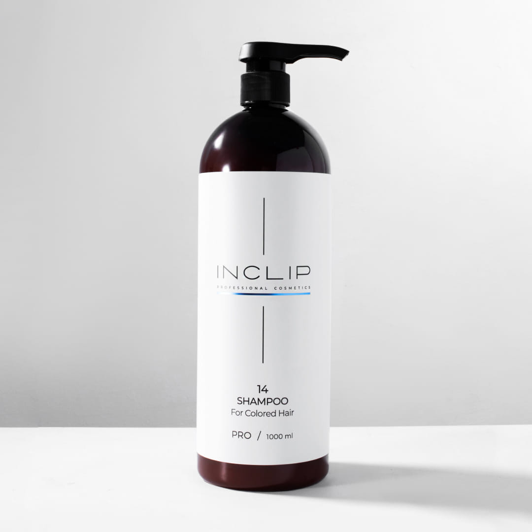 №14 Шампунь для окрашенных волос Inclip, 1000 мл INCLIP