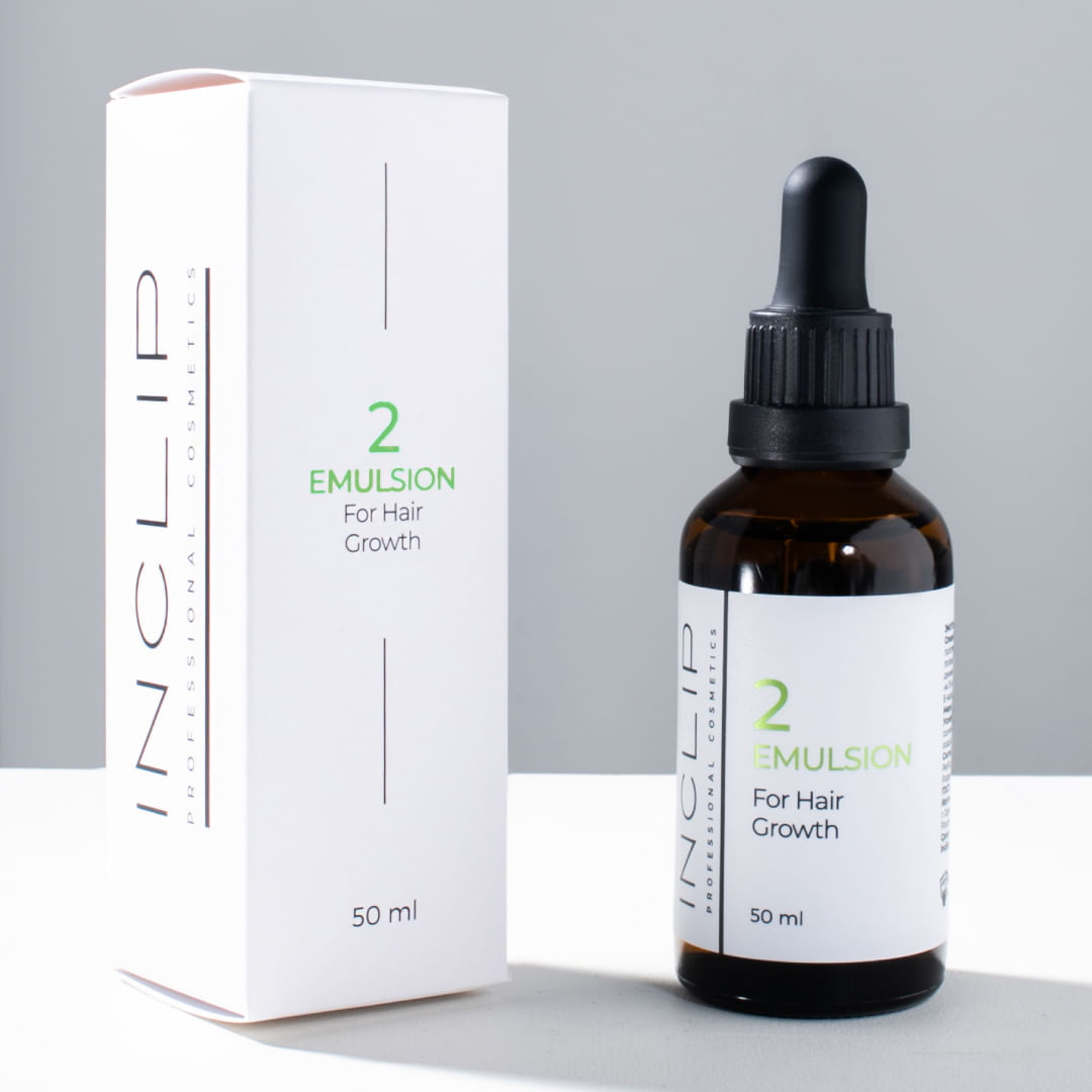 №2 Кислородная эмульсия для роста волос Inclip, 50 мл INCLIP