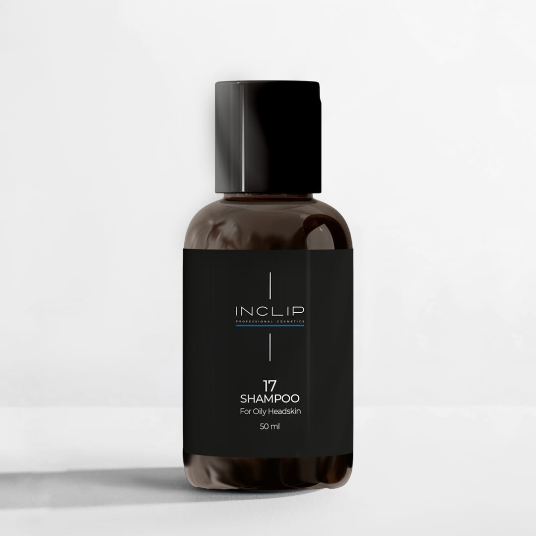 №17 Очищающий шампунь для жирной кожи головы Inclip, 50 мл INCLIP