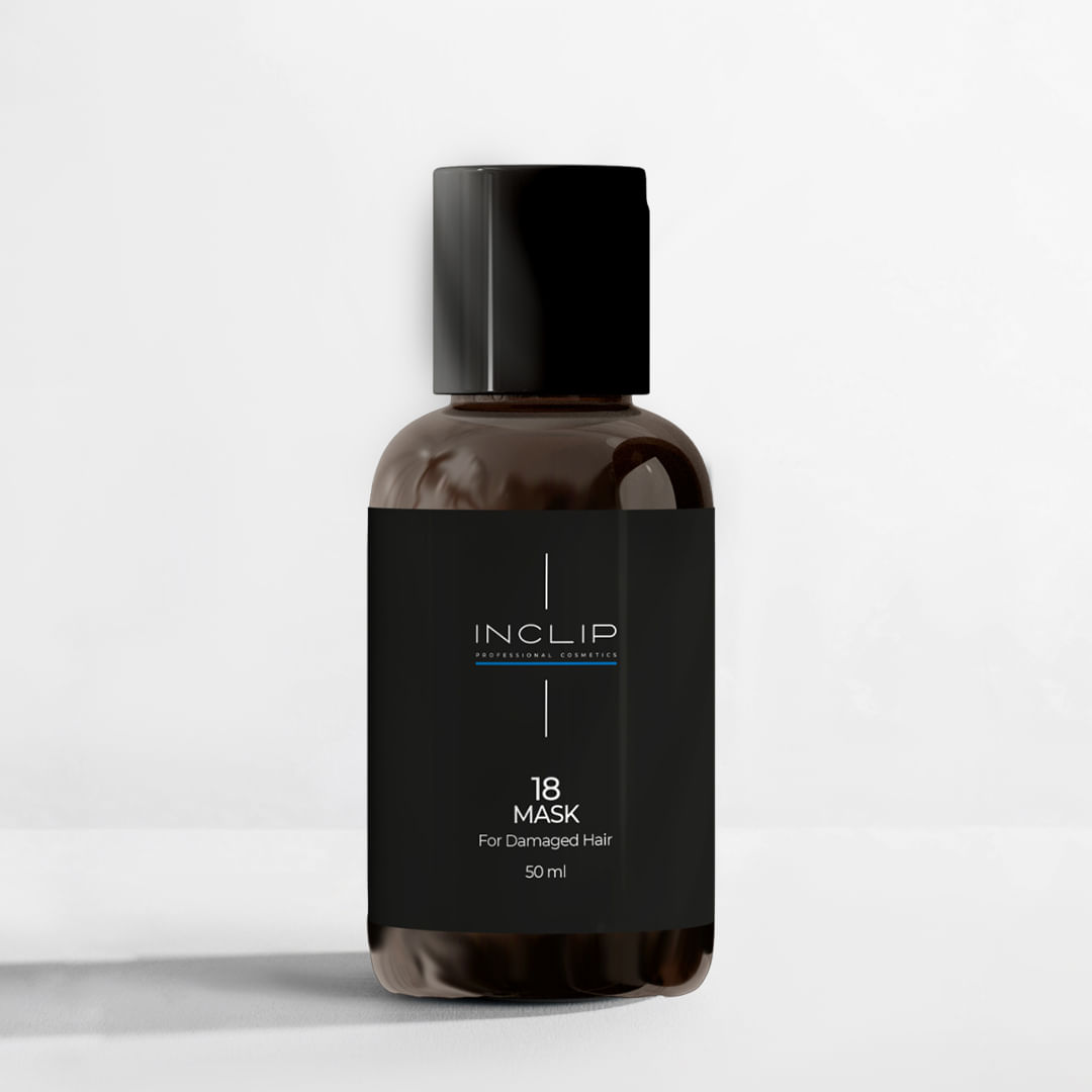 №18 Маска для реконструкции поврежденных волос с кератином Inclip, 50 мл INCLIP