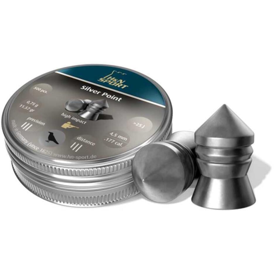 Пули калибр 5.5 мм H&N Sport Silver Point