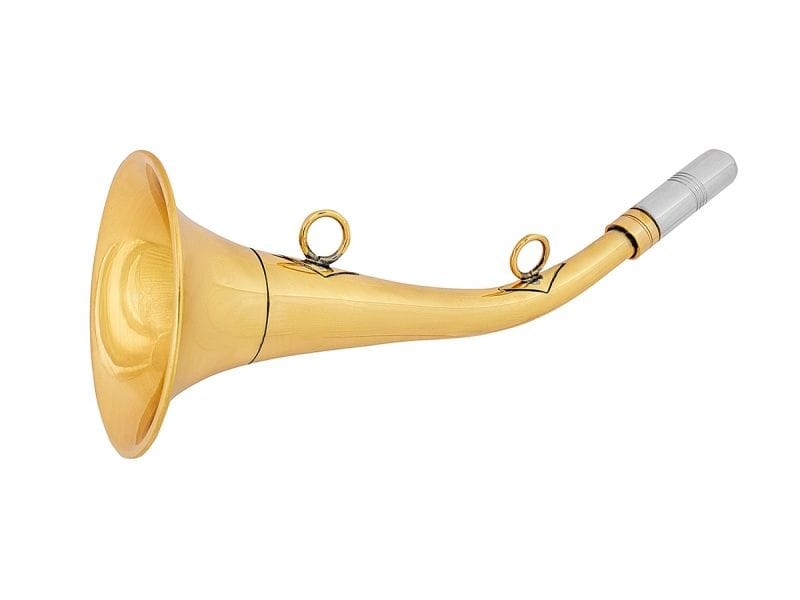 Горн охотничий для подзыва охотничьей собаки Horn 13 см латунь