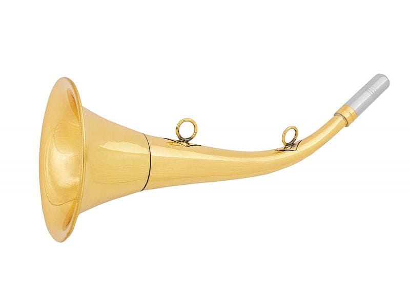 Горн охотничий для подзыва охотничьей собаки Horn 45 см латунь