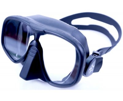 Маска для плавания Sargan Сейм чёрная рамка чёрный силикон