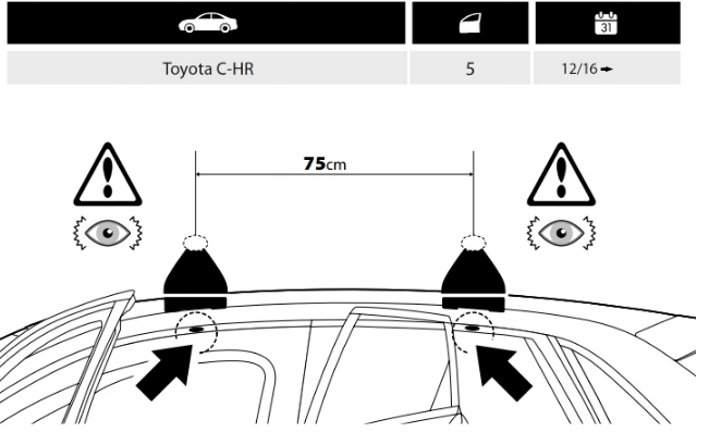 Багажник TOYOTA C-HR 2012-2023- Silenzio