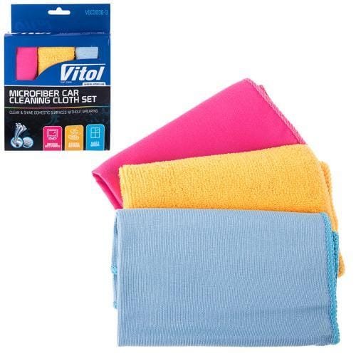 Набор тряпок микрофибра VSC3030-3 (VSC3030-3) Vitol