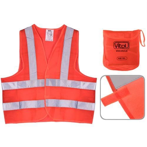 Жилет безопасности светоотражающий (orange) 116 Or XXL (ЖБ004) Vitol