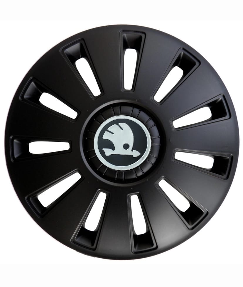 Колпак Колесный Skoda (черный) R15 Kenguru