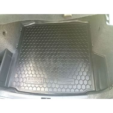Автомобильный коврик в багажник 111382 SKODA Octavia A7 (2013>) (лифтбэк) (без бокса усилит.)