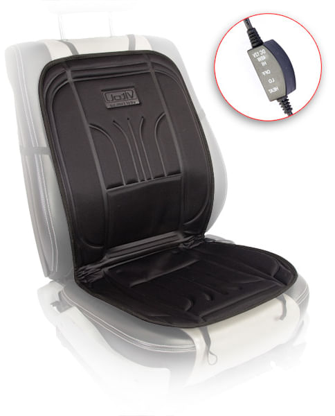 Накидка на сидение H 23014 BK (100x50см) с подогром и переключателем. Vitol