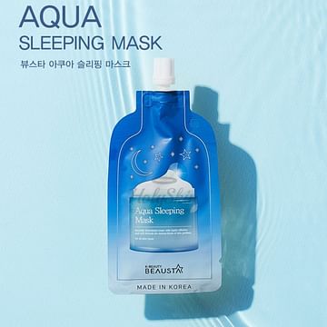 У/Т Ночная увлажняющая маска для лица с аромамаслами BEAUSTA Aqua Sleeping Mask, 20мл.