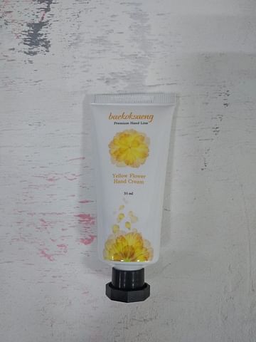 У/Т Крем для рук Baekoksaeng Flower hand cream, 35мл. - Yellow