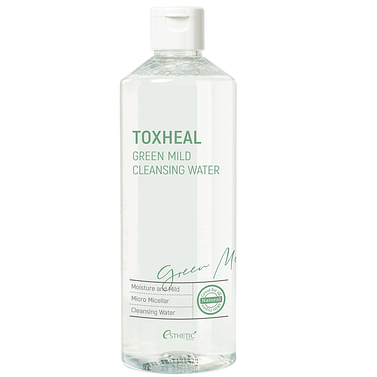 Жидкость для снятия макияжа Esthetic House TOXHEAL Green Mild Cleansing Water, 530 мл.