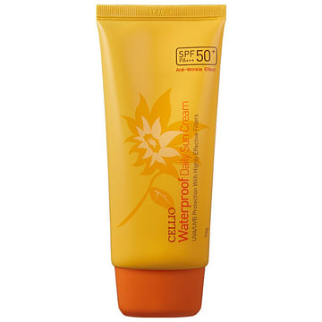 Солнцезащитный крем CELLIO Sun Cream SPF50+PA+++, 70гр. - Водостойкий