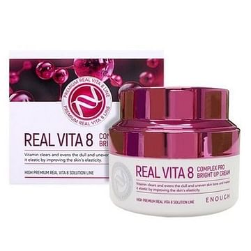 Крем с витаминами для сияния кожи Enough Real Vita 8 Complex Pro Bright Up Cream, 50мл.