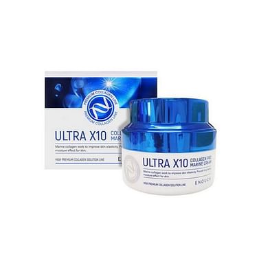 Увлажняющий крем с коллагеном Enough Ultra X10 Collagen Pro Marine Cream, 50мл.