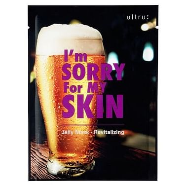 Тканевая маска для восстановления кожи I'm Sorry For My Skin Jelly Mask-Revitalizing (Beer), 33 мл