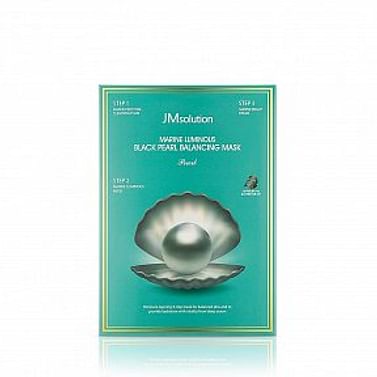 Трёхшаговый набор для сияния кожи JMsolution Marine Luminous Black Pearl Balancing Mask, 1шт./30мл.