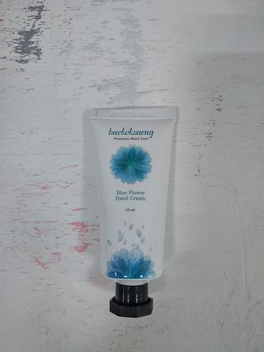 Крем для рук Baekoksaeng Flower hand cream, 35мл. - Blue