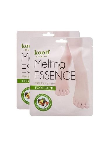 Маска для ног (тканевая) Koelf Melting Essence Foot Pack - Avocado&Shea Butter, 1 пара