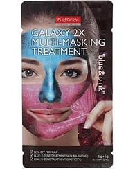 Маска для лица (комбинированная) PUREDERM Galaxy 2X Multi-Masking Treatment Blue & Pink, 2*6 гр.