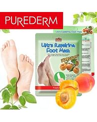 Маска для ног с экстрактом абрикоса PUREDERM Ultra Repairing Foot Mask Apricot, 1 пара