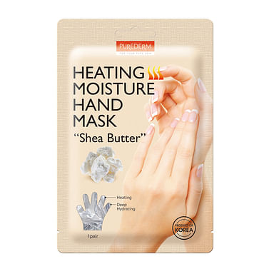 Маска для рук с маслом ши PUREDERM Heating Moisture Hand Mask - Shea Butter, 1 пара