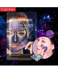 Маска для лица (маска-пленка) PUREDERM Galaxy Diamond Glitter Violet Mask, 10гр.