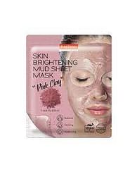 Маска для лица (грязевая) PUREDERM Skin Brightening Mud Sheet Mask Pink Clay, 15гр.