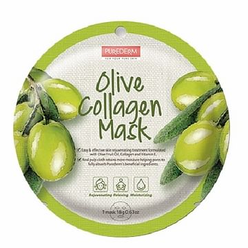 Маска для лица PUREDERM Collagen Mask, 18 гр. - Olive