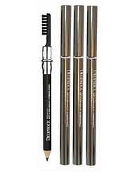 Карандаш для бровей с щеткой для растушевывания Deoproce soft and high quality eyebrow pencil - №21 (Черный)