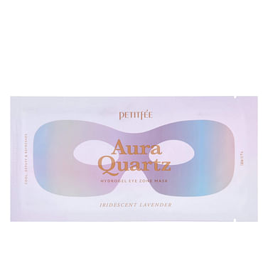 Гидрогелевая маска для области вокруг глаз с экстрактом жемчуга и лаванды Petitfee Aura Quartz Hydrogel Eye Zone Mask Iridescent Lavender,9 гр.