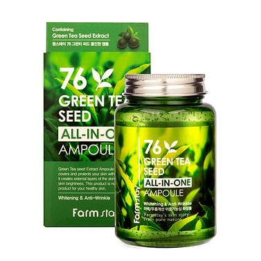 Многофункциональная сыворотка с зеленым чаем Farm Stay 76 Green Tea Seed AllinOne Ampoule, 250мл.