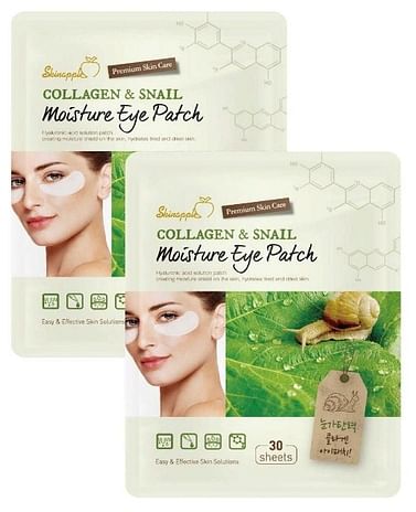 Патчи для глаз SkinApple Collagen & Snail Moisture Eye Patch, 30шт.