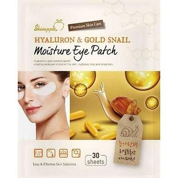 Патчи для глаз SkinApple Hyaluron & Gold Snail Moisture Eye Patch, 30шт.