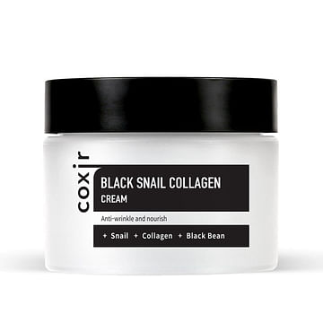 Антивозрастной крем для лица с муцином улитки и коллагеном coxir Black Snail Collagen Cream, 50мл.