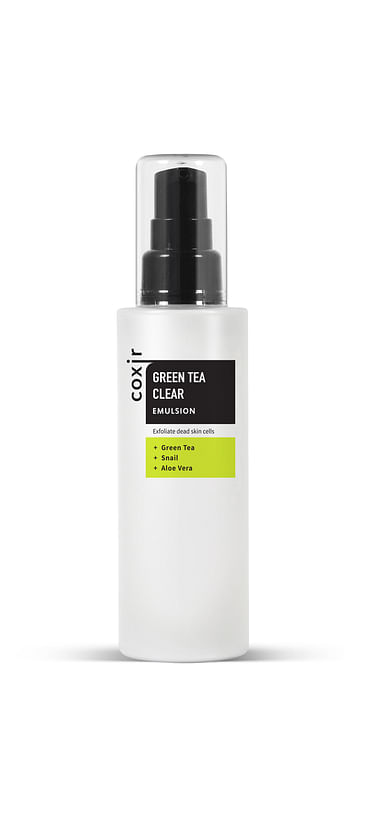 Увлажняющая эмульсия с муцином и зелёным чаем coxir Green Tea Clear Emulsion, 100мл.