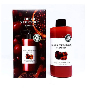 Осветляющее детокс очищение для лица Chosungah By Vibes Wonder Bath Super Vegitoks Cleanser Red, 300мл.