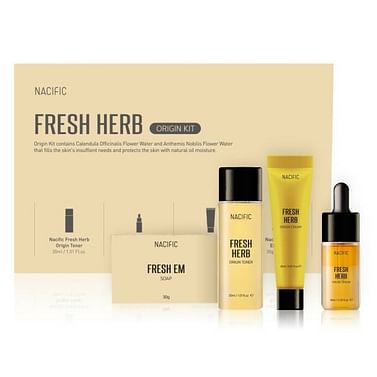 Набор мини-форматов на основе календулы для проблемной кожи Nacific Fresh Herb Origin Kit, 1шт.
