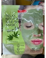 Маска для лица (Грязевая успокаивающая) PUREDERM Relax Soothing Mud Sheet Mask "Hemp Seed", 15гр.