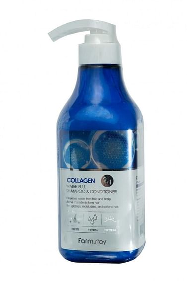 Шампунь-кондиционер Farm Stay Collagen Water Full Shampoo&Conditioner 530 мл