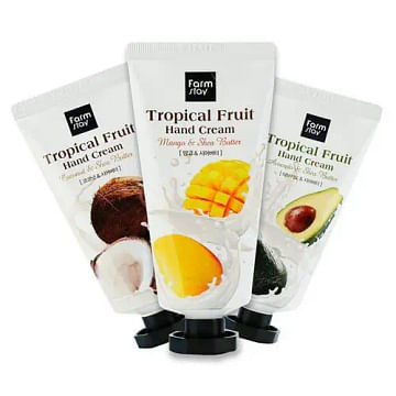 Крем для рук тропические фрукты Farm Stay Tropical Fruit Hand Cream, 50мл.
