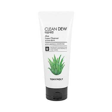 Пенка для умывания Tony Moly Clean Dew Aloe Foam Cleanser 180 мл - Алоэ
