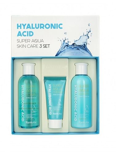 Подарочный набор Farm Stay Hyaluronic Acid Super Aqua Skin Care 3Set