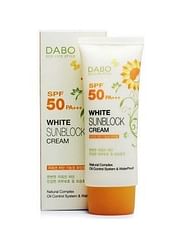 Солнцезащитный крем с Алоэ DABO White Sunblock Cream SPF 50 PA+++, 70мл.